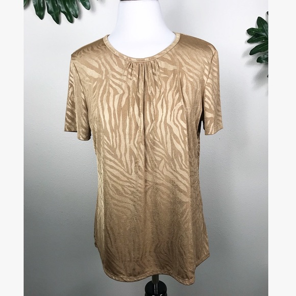 Jaclyn Smith Tops - Jaclyn Smith Zebra Print Top A71